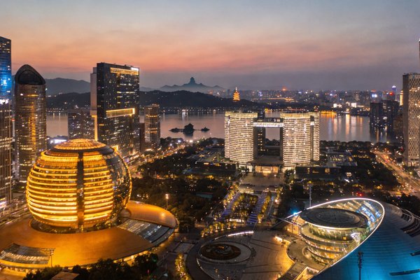 杭州钱江新城夜景