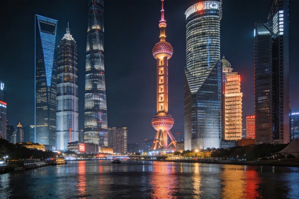 上海陆家嘴夜景